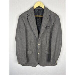 Sand Copenhagen Reda 1865 Wool Blazer Houndstooth Black White Men 42